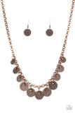 Paparazzi "Delightfully Dappled" Copper Necklace & Earring Set Paparazzi Jewelry
