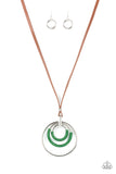 Paparazzi "Hypnotic Happenings" Green Necklace & Earring Set Paparazzi Jewelry