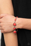 Paparazzi "Eco-Friendly Fashionista" Red Bracelet Paparazzi Jewelry