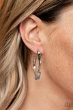 Paparazzi "Coveted Curves" FASHION FIX Silver Earrings Paparazzi Jewelry