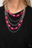 Paparazzi "Standout Strands" Pink Necklace & Earring Set Paparazzi Jewelry