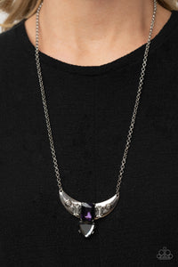 Paparazzi "You The TALISMAN!" Purple Necklace & Earring Set Paparazzi Jewelry