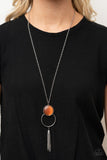 Paparazzi "Nice To Glow You" Orange Necklace & Earring Set Paparazzi Jewelry