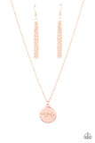 Paparazzi "The Cool Mom" Rose Gold Necklace & Earring Set Paparazzi Jewelry