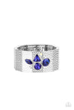 Paparazzi "Flickering Fortune" Blue Bracelet Paparazzi Jewelry