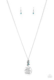 Paparazzi "Maternal Blessings" Blue Necklace & Earring Set Paparazzi Jewelry