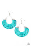 Paparazzi "Threadbare Beauty" Blue Earrings Paparazzi Jewelry