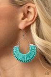 Paparazzi "Threadbare Beauty" Blue Earrings Paparazzi Jewelry