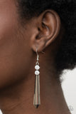 Paparazzi "Sparkle Stream" White Earrings Paparazzi Jewelry