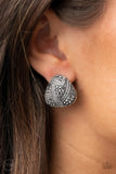 Paparazzi "Gorgeously Galleria" Silver Clip On Earrings Paparazzi Jewelry