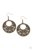 Paparazzi "Vineyard Romance" Brass Earrings Paparazzi Jewelry