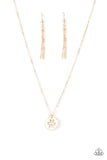 Paparazzi "Think PAW-sitive" Gold Necklace & Earring Set Paparazzi Jewelry