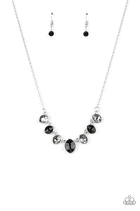 Paparazzi "Material Girl Glamour" Black Necklace & Earring Set Paparazzi Jewelry