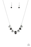 Paparazzi "Material Girl Glamour" Black Necklace & Earring Set Paparazzi Jewelry