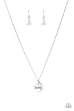 Paparazzi "Warm My Heart" Pink Necklace & Earring Set Paparazzi Jewelry