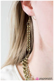 Paparazzi "Quicksand" Brass Necklace & Earring Set Paparazzi Jewelry
