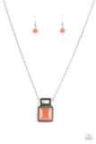 Paparazzi "Ethereally Elemental" Orange Necklace & Earring Set Paparazzi Jewelry