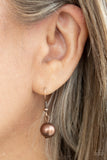 Paparazzi "Commanding Composure" Copper Necklace & Earring Set Paparazzi Jewelry