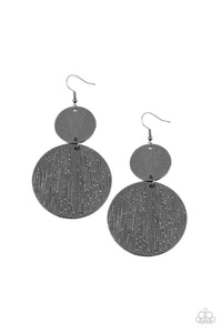 Paparazzi "Status CYMBAL" Black Earrings Paparazzi Jewelry