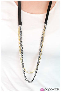 Paparazzi "Wildcat" Black Necklace & Earring Set Paparazzi Jewelry