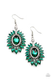 Paparazzi "Big Time Twinkle" Green Earrings Paparazzi Jewelry