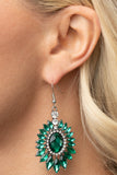 Paparazzi "Big Time Twinkle" Green Earrings Paparazzi Jewelry