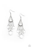 Paparazzi "Paid Vacation" White Earrings Paparazzi Jewelry