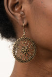 Paparazzi "Floral Fortunes" Brass Earrings Paparazzi Jewelry