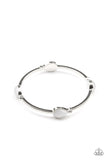 Paparazzi "Dewdrop Dancing" White Bracelet Paparazzi Jewelry