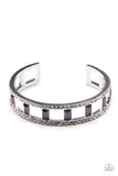 Paparazzi "Industrial Icing" Purple Bracelet Paparazzi Jewelry