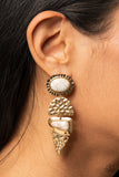 Paparazzi "Earthy Extravagance" Gold Post Earrings Paparazzi Jewelry