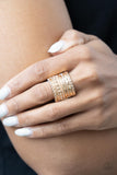 Paparazzi "Stacked Odds" Gold Ring Paparazzi Jewelry