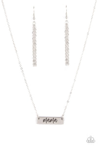 Paparazzi "Blessed Mama" Silver Necklace & Earring Set Paparazzi Jewelry