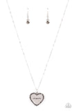 Paparazzi "The Real Boss" Silver Necklace & Earring Set Paparazzi Jewelry