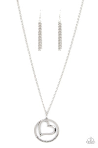 Paparazzi "Positively Perfect" Silver Necklace & Earring Set Paparazzi Jewelry