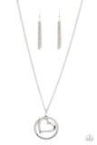 Paparazzi "Positively Perfect" Silver Necklace & Earring Set Paparazzi Jewelry