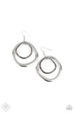 Paparazzi "Spinning With Sass" FASHION FIX Silver Earrings Paparazzi Jewelry