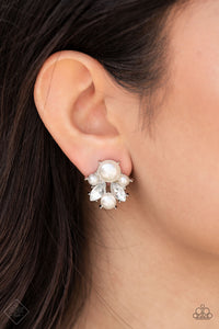 Paparazzi "Royal Reverie" FASHION FIX White Post Earrings Paparazzi Jewelry