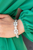 Paparazzi "Regal Reminiscence" FASHION FIX White Bracelet Paparazzi Jewelry
