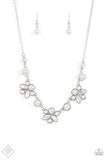 Paparazzi "Royally Ever After" FASHION FIX White Necklace & Earring Set Paparazzi Jewelry