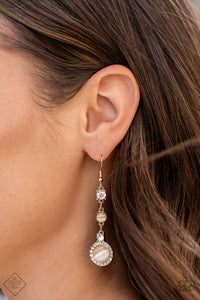 Paparazzi "Epic Elegance" FASHION FIX Gold Earrings Paparazzi Jewelry