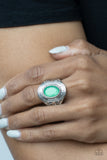 Paparazzi "Calm And Classy" Green Ring Paparazzi Jewelry