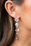 Paparazzi "Rock Candy Elegance" Pink Post Earrings Paparazzi Jewelry