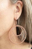 Paparazzi "Artisan Applique" Copper Earrings Paparazzi Jewelry