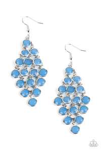 Paparazzi EXCLUSIVE "With All Dew Respect" Blue Earrings Paparazzi Jewelry