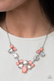 Paparazzi EXCLUSIVE "Ethereal Romance" Orange Necklace & Earring Set Paparazzi Jewelry