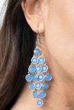 Paparazzi EXCLUSIVE "With All Dew Respect" Blue Earrings Paparazzi Jewelry