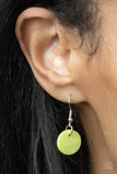 Paparazzi EXCLUSIVE "Tidal Tassels" Green Necklace & Earring Set Paparazzi Jewelry