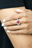 Paparazzi "Elevated Engagement" Red Ring Paparazzi Jewelry