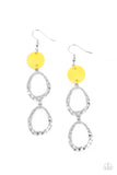 Paparazzi "Surfside Shimmer" Yellow Earrings Paparazzi Jewelry